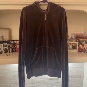 Juicy Couture Women’s Dark Purple and Grey Zip-Up Sweater Bundle 2 Size Small